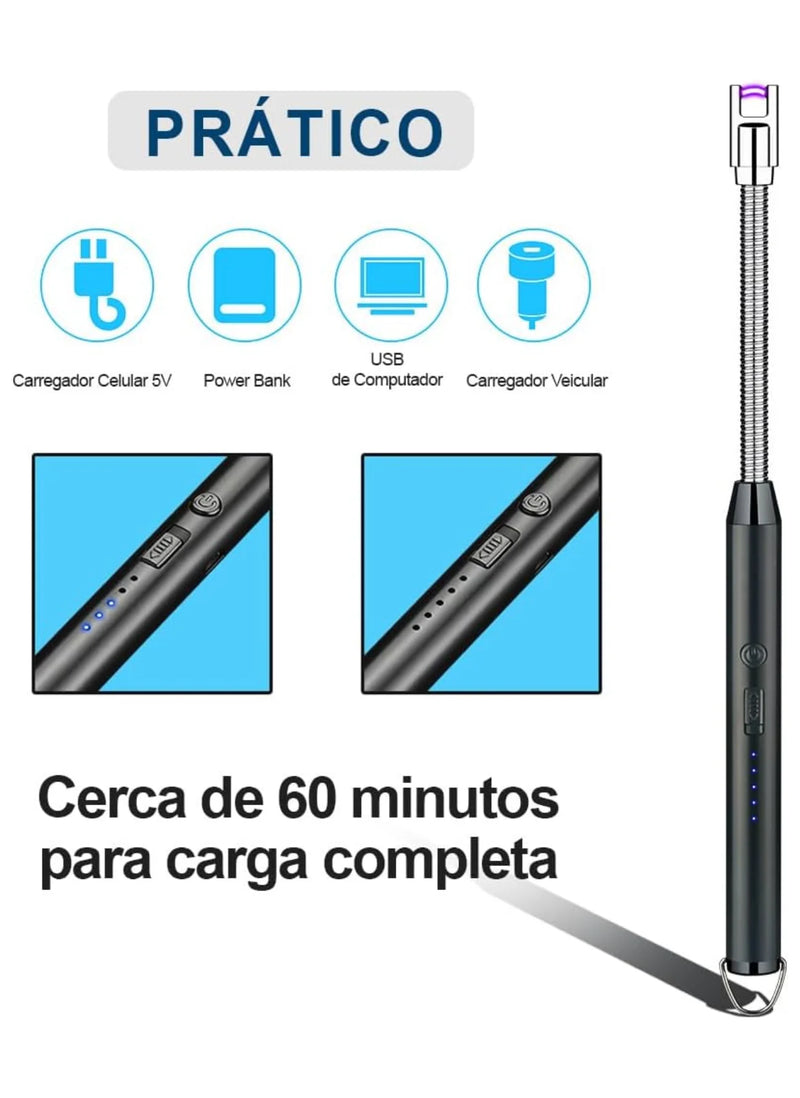 Acendedor Elétrico Recarregável