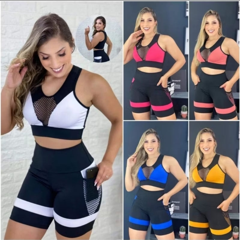 Conjunto Fitness Fem. Top + Short